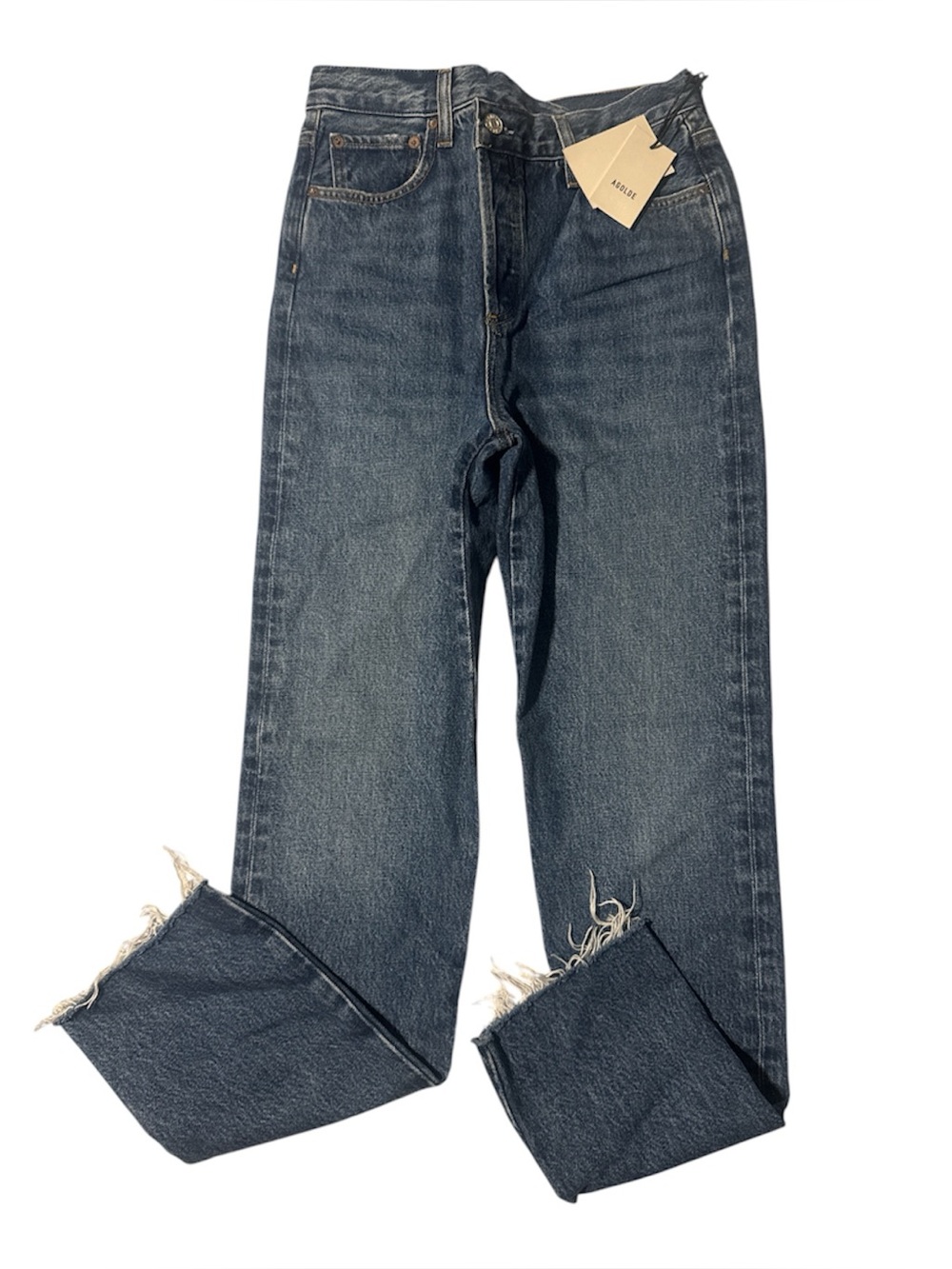 AGOLDE- Criss Cross Straight Jeans in Range